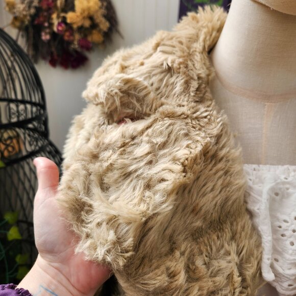 Vintage 1970's Boho Faux Fur Fuzzy Dress Length Coat, AS IS  Needs CLEANED - Picture 15 of 15